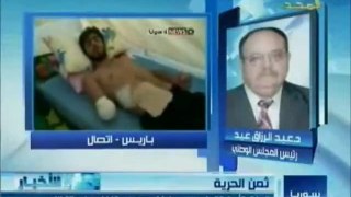 ابن ساحة التحرير في مصر يدافع عن الديكتاتور عبد الرزاق عيد أخبار سورية