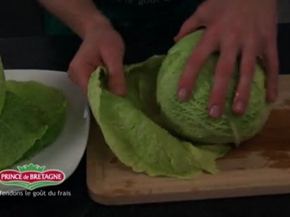 Chou vert - feuilles de chou farcies