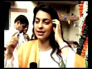 Actress Juhi Chawla Celebrates Independence Day with special children