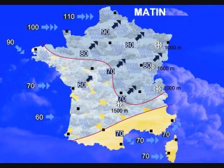 Météo 5 janvier 2012: Nouveau coup de vent, prévisions du week-end