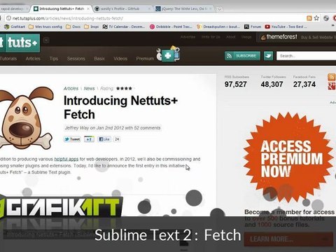 Tutoriel vidéo Sublime Text 2 : Fetch Plugin