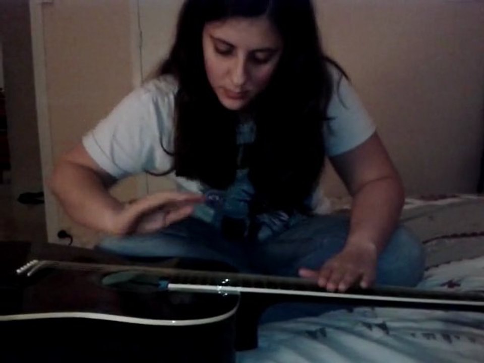 August rush guitar slapping scene cover