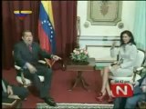 (Video) Presidente Chávez recibe a Miss Mundo Ivian Sarcos Prensa Presidencial