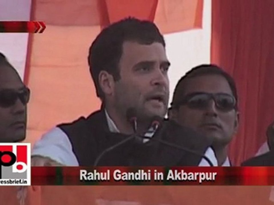 Congress Leader Rahul Gandhi in Akbarpur (U.P) Part 4