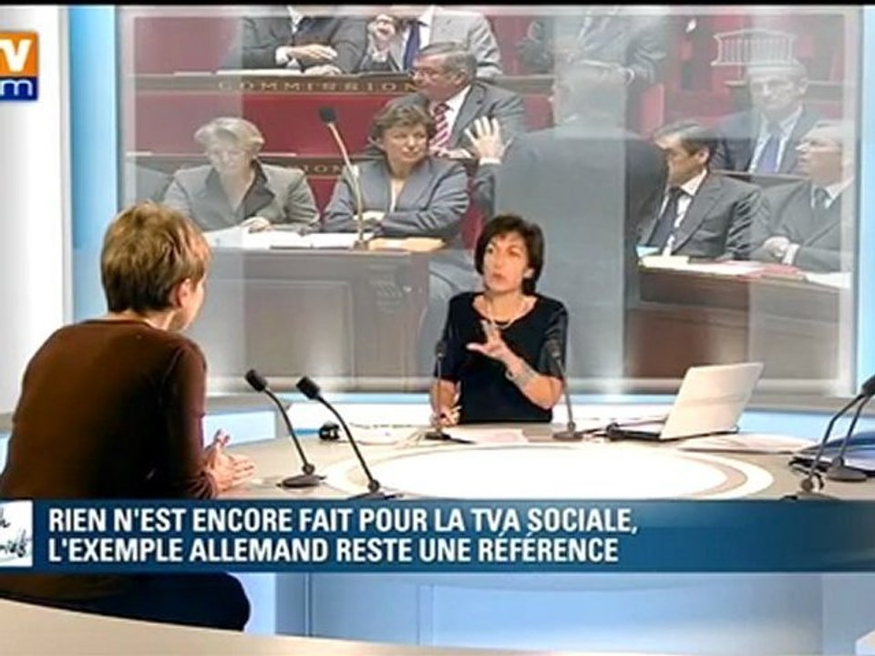 Laurence Parisot - BFMTV - 04/01/2012