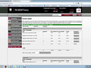 02 passer une commande chez FM GROUP