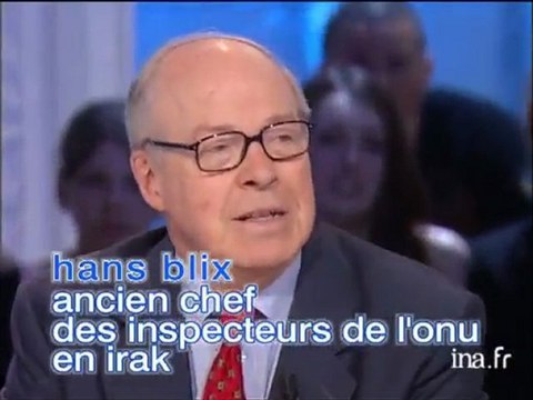 Hans Blix à propos de la guerre en Irak — France2