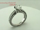 Marquise Shape Vintage Style Engagement Ring Engraved With Milgrains
