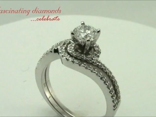 Round Diamond Engagement Rings Set In Pave Setting