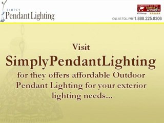 Affordable Outdoor Pendant Lighting