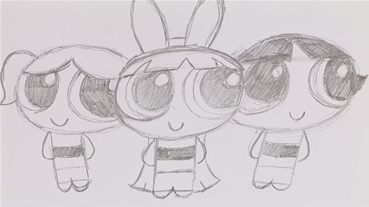 How To Sketch Powerpuff Girls