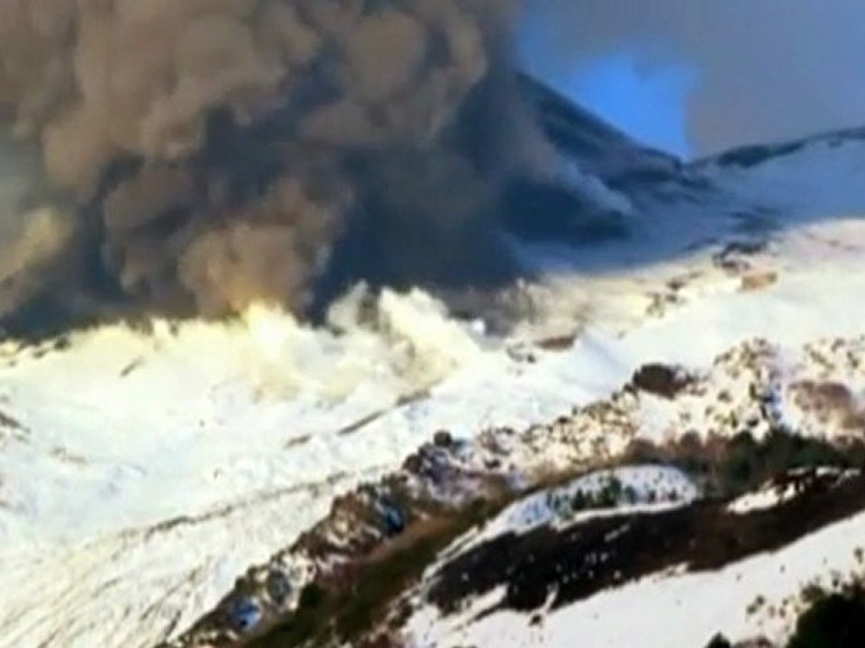 Mount Etna erupts