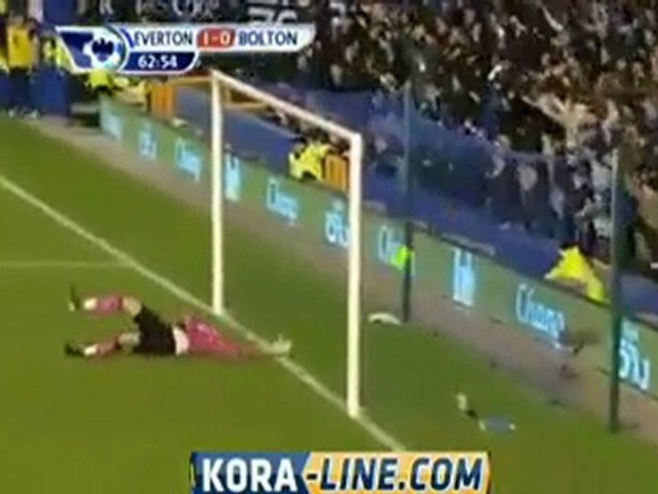Everton Goalkeeper " Howard " Scoring Amazing Goal