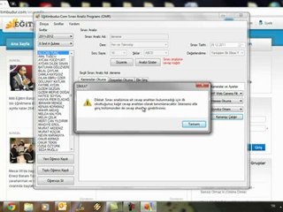 WebCam ile Sınav Analizi - Sınav Analiz Programı
