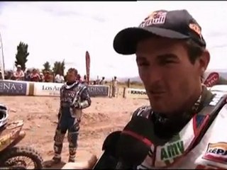 Dakar 2012 - Etapa 4 - Entrevista del ganador de la etapa 4 (San Juan - Chilecito)