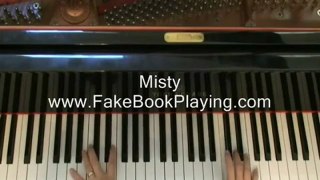 How to play misty on piano