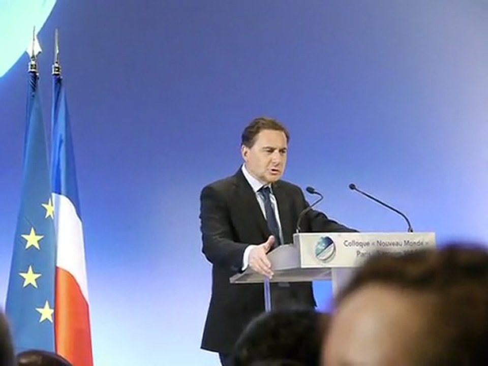 Colloque Nouveau Monde 2012 - extrait de l'introduction par Eric Besson