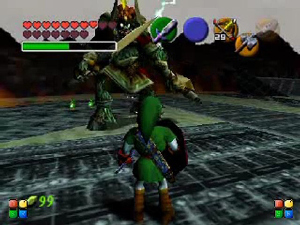 Legend of Zelda Ocarina-of Time Ganondorf's Castle Ganon Final Boss