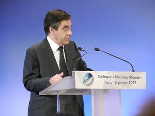 Colloque Nouveau Monde 2012 - extrait de l'intervention de François Fillon (4)