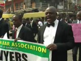 Nigerian lawyers protest against high fuel prices