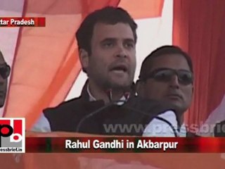 Congress Leader Rahul Gandhi in Akbarpur (U.P) Part 2