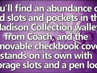 Bestselling Coach 44378 Women's Madison Leather Checkbook Wallet