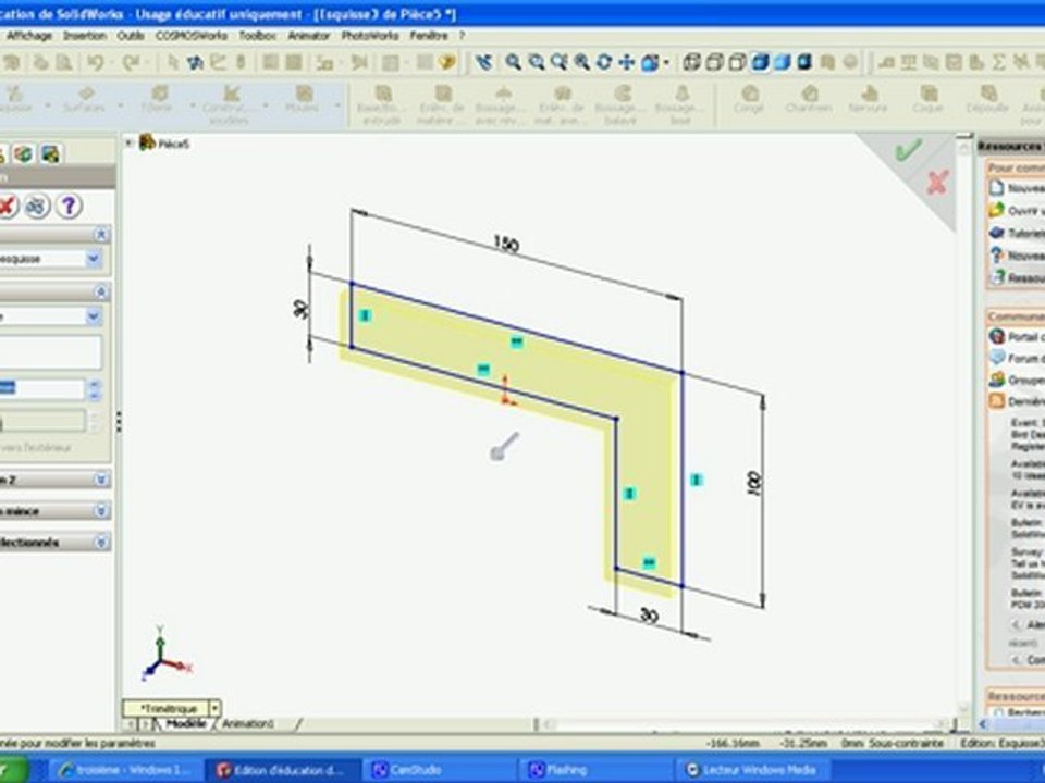 4.extrusion d'un volume