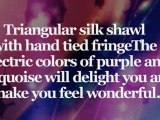 ArtisanStreet's Purple & Turquoise Fringed Shawl