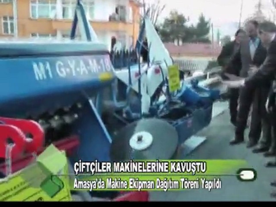 Amasya’da Makine Ekipman Dağıtım Töreni Yapıldı 03.01.2012