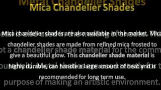 Top material choices for chandelier shades