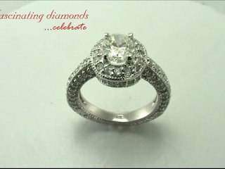 Oval Cut Diamond Engagement Ring Vintage Style