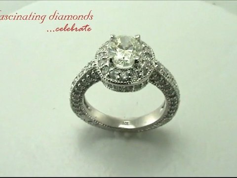 Oval Cut Diamond Engagement Ring Vintage Style