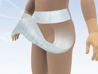TENA Flex - Standing Change, Abdomen Fixation