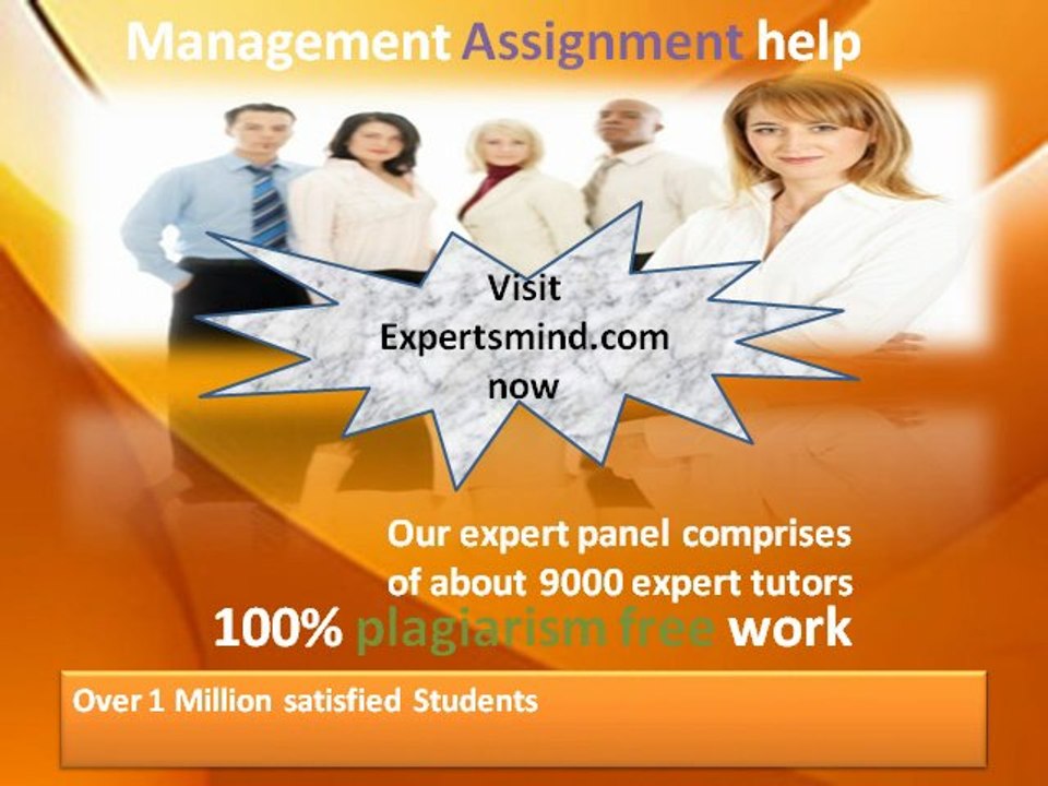 Management Assignment Help | ExpertsMind.com