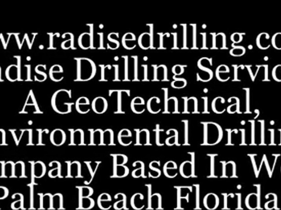 Geotechnical Drilling Company in Florida also Geotechnical Drilling Subcontractor and Environmental Drilling Florida