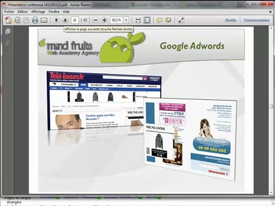 Google et ses outils - Visibilité sur Internet (Vidéo 4/7) - Conférence Formation (Nov. 2011)