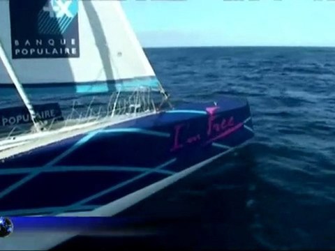 Jules Verne : les dernières images envoyées par le trimaran de Loïck Peyron