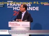 François Hollande bourré à Mérignac ?