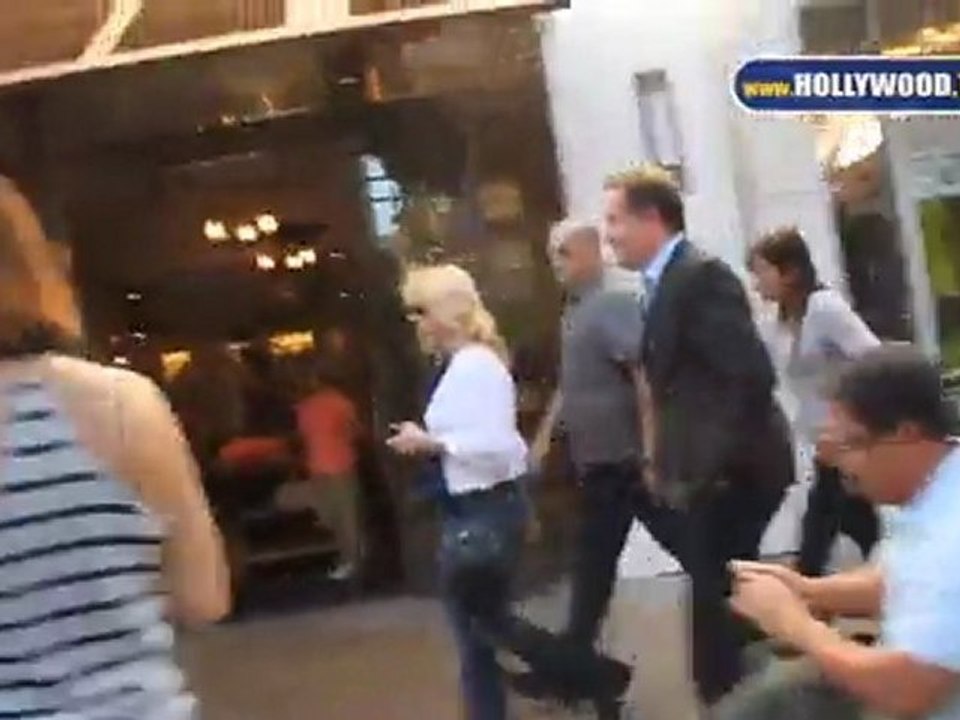 Piers Morgan walks The Grove