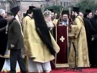 Orthodox Christians in Turkey dive into the Bosphorus