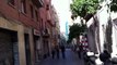 walking along Barcelona streets
