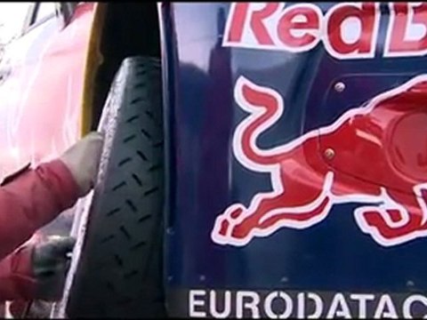 Sébastien Loeb testing the Citroën DS3 WRC ahead of Rallye Monte Carlo 2012