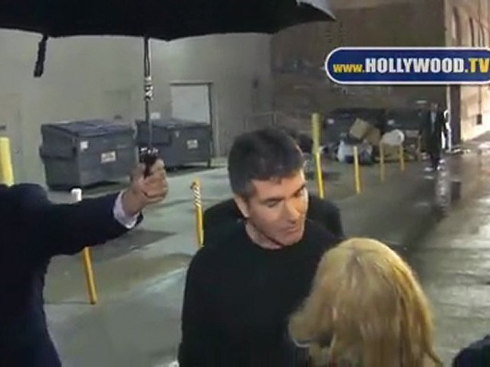Simon Cowell, Paula Abdul, Anna Faris, Nicole Scherzinger en Jimmy Kimmel Live