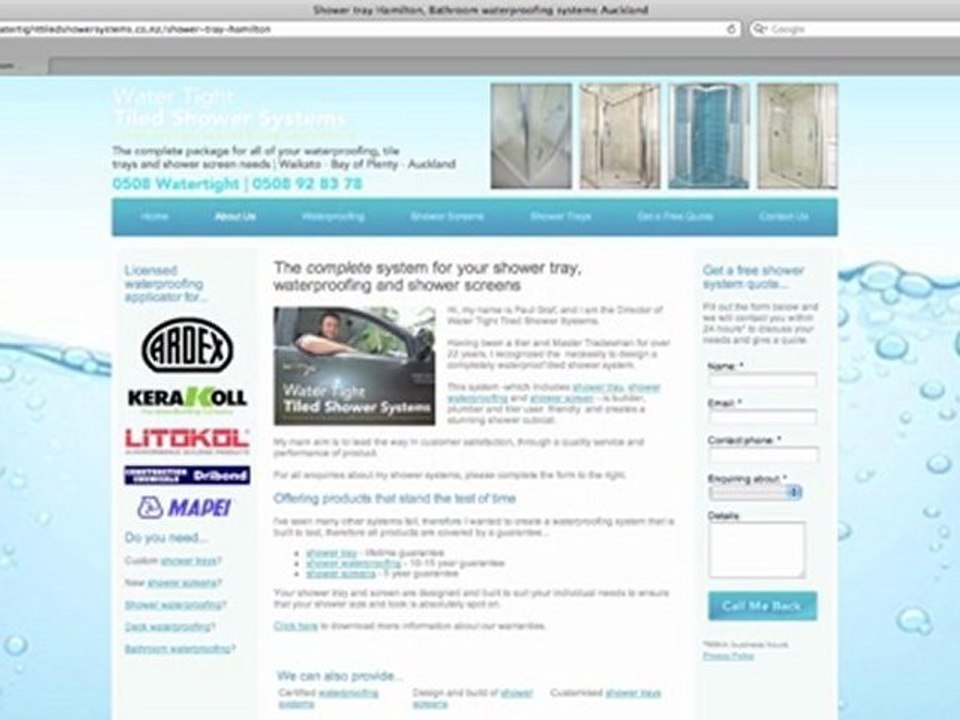 Water proofing specialists in Auckland