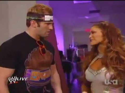 Zack Ryder, Eve Torres, & Kane backstage 1-9-12