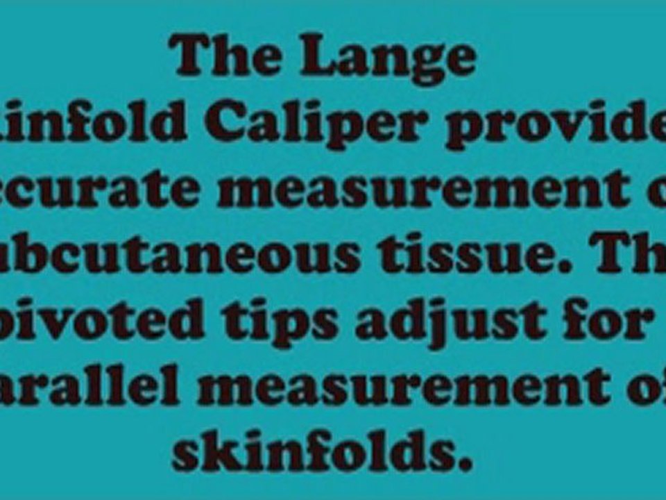 Lange Skinfold Caliper Includes Deluxe Hard Case