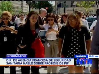 Director de la agencia francesa de seguridad sanitaria habla sobre la polémica de las prótesis PIP