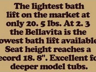 Drive Medical Bellavita Auto Bath Lifter White