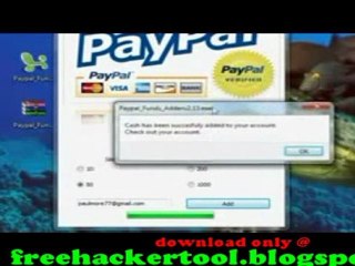 Paypal Money Generator Free download updated January 2012