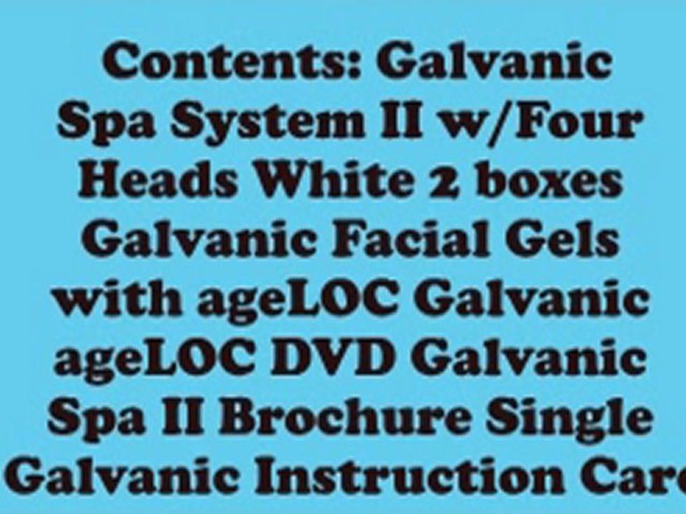 Nuskin Galvanic Spa System w ageLoc Package